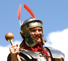 A member of the Antonine Guard - pic Falkirk Council